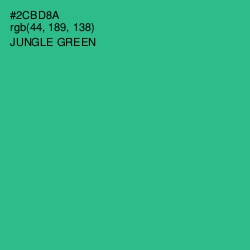#2CBD8A - Jungle Green Color Image