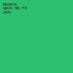 #2CBE70 - Jade Color Image