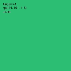 #2CBF74 - Jade Color Image