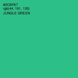 #2CBF87 - Jungle Green Color Image