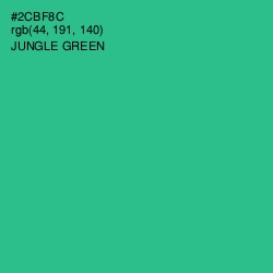 #2CBF8C - Jungle Green Color Image