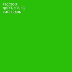 #2CC00D - Harlequin Color Image
