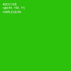 #2CC10B - Harlequin Color Image