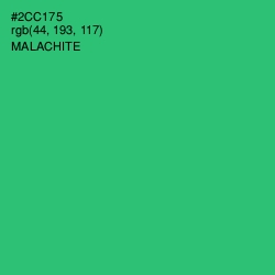#2CC175 - Malachite Color Image