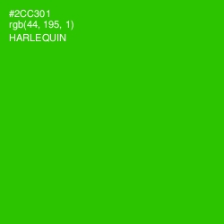 #2CC301 - Harlequin Color Image