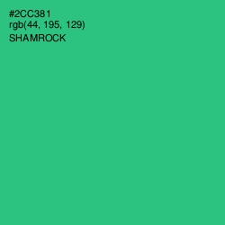 #2CC381 - Shamrock Color Image