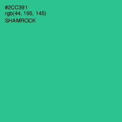 #2CC391 - Shamrock Color Image