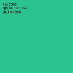 #2CC393 - Shamrock Color Image