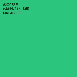 #2CC57E - Malachite Color Image