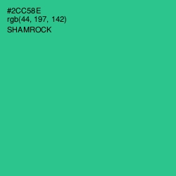 #2CC58E - Shamrock Color Image