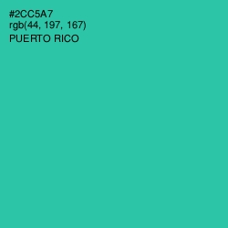 #2CC5A7 - Puerto Rico Color Image