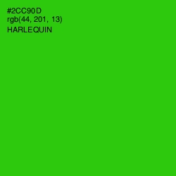 #2CC90D - Harlequin Color Image