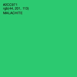 #2CC971 - Malachite Color Image