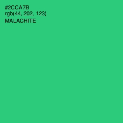 #2CCA7B - Malachite Color Image