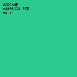 #2CCA8F - Shamrock Color Image