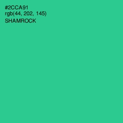 #2CCA91 - Shamrock Color Image