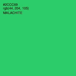 #2CCC69 - Malachite Color Image