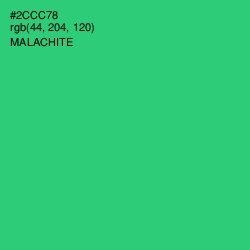 #2CCC78 - Malachite Color Image