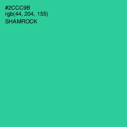 #2CCC9B - Shamrock Color Image