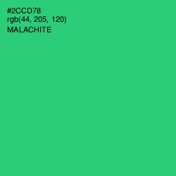 #2CCD78 - Malachite Color Image
