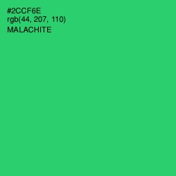 #2CCF6E - Malachite Color Image