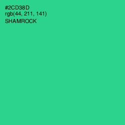 #2CD38D - Shamrock Color Image