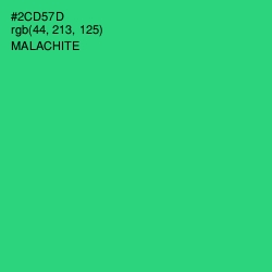 #2CD57D - Malachite Color Image