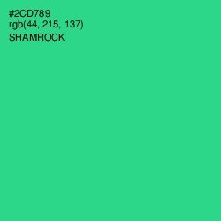 #2CD789 - Shamrock Color Image