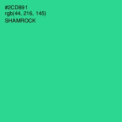 #2CD891 - Shamrock Color Image