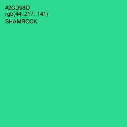 #2CD98D - Shamrock Color Image