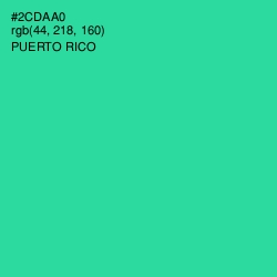 #2CDAA0 - Puerto Rico Color Image