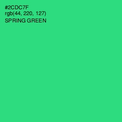 #2CDC7F - Spring Green Color Image