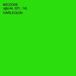 #2CDD0E - Harlequin Color Image