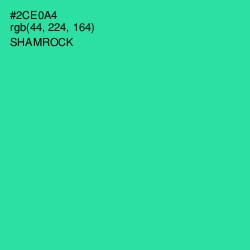 #2CE0A4 - Shamrock Color Image