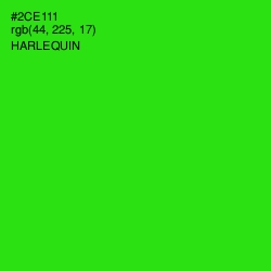 #2CE111 - Harlequin Color Image