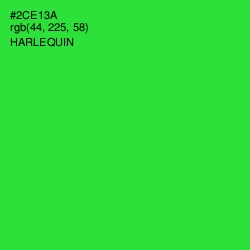 #2CE13A - Harlequin Color Image