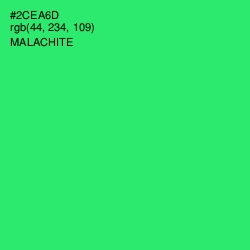 #2CEA6D - Malachite Color Image