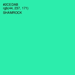 #2CEDAB - Shamrock Color Image