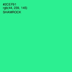 #2CEF91 - Shamrock Color Image