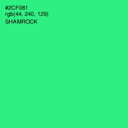 #2CF081 - Shamrock Color Image