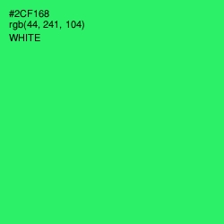 #2CF168 - Malachite Color Image