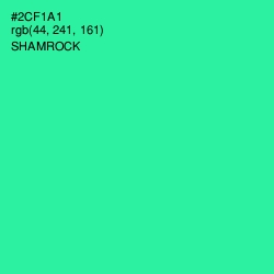 #2CF1A1 - Shamrock Color Image