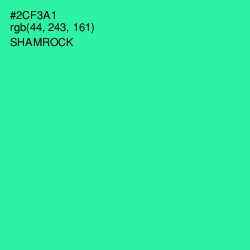 #2CF3A1 - Shamrock Color Image