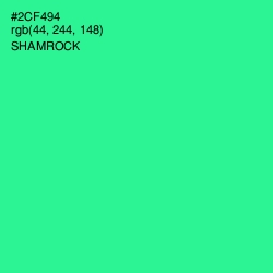 #2CF494 - Shamrock Color Image