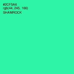 #2CF5A6 - Shamrock Color Image