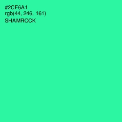 #2CF6A1 - Shamrock Color Image