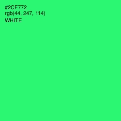 #2CF772 - Spring Green Color Image