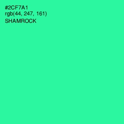 #2CF7A1 - Shamrock Color Image