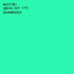 #2CF7B1 - Shamrock Color Image