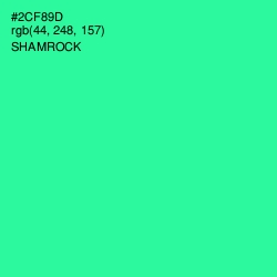 #2CF89D - Shamrock Color Image